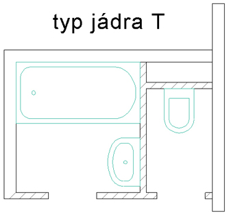 Rekonstrukce bytového jádra typ T